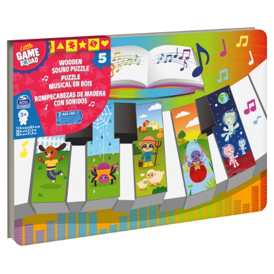 Imagine Puzzle din lemn în formă de pian cu sunete