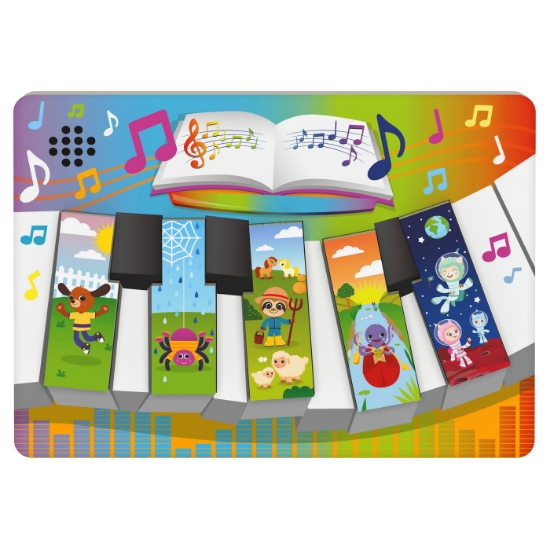 Imagine Puzzle din lemn în formă de pian cu sunete