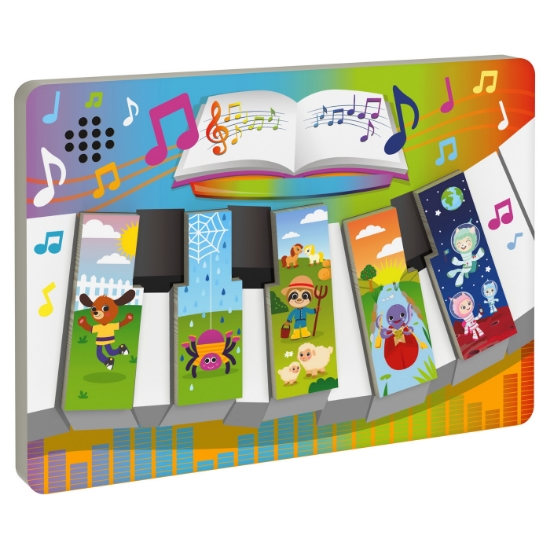 Imagine Puzzle din lemn în formă de pian cu sunete