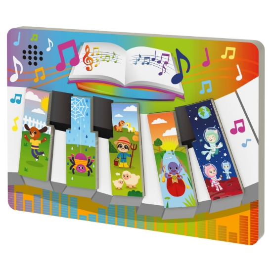 Imagine Puzzle din lemn în formă de pian cu sunete