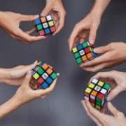 Imagine CUB RUBIK ORIGINAL DE VITEZA 3X3 SPEED CUBE 