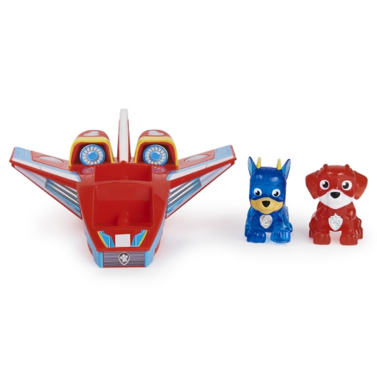 Imagine Patrula Căţeluşilor avion cu figurinele Chase și Marshall