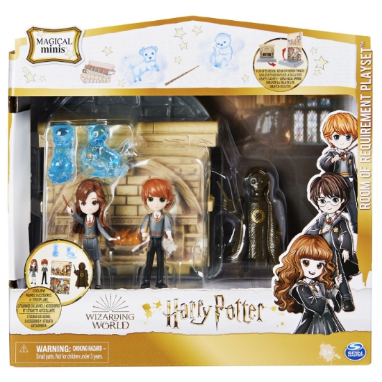 Imagine HARRY POTTER WIZARDING WORLD MAGICAL MINIS SET 2 FIGURINE RON WISLEAY SI HERMIONE GRANGER