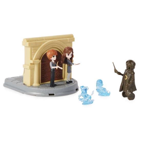 Imagine HARRY POTTER WIZARDING WORLD MAGICAL MINIS SET 2 FIGURINE RON WISLEAY SI HERMIONE GRANGER
