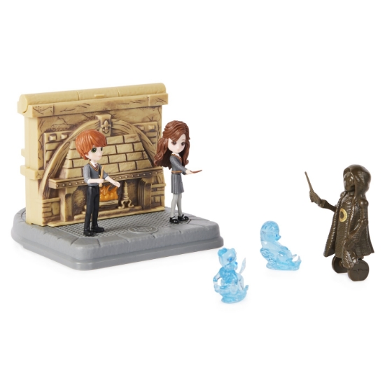 Imagine HARRY POTTER WIZARDING WORLD MAGICAL MINIS SET 2 FIGURINE RON WISLEAY SI HERMIONE GRANGER