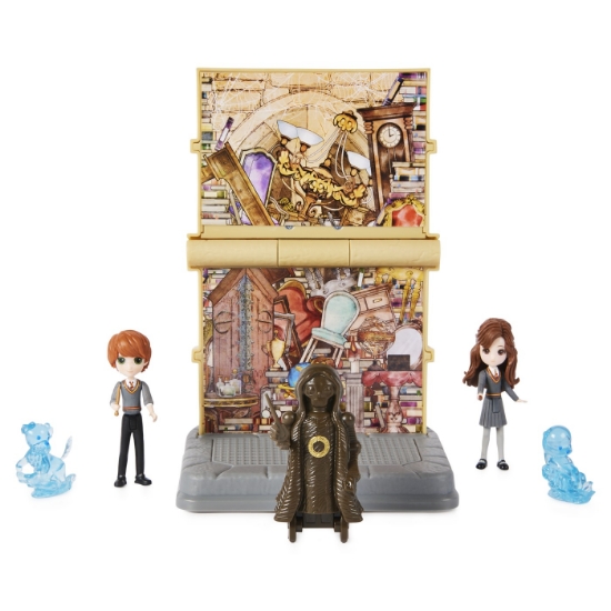 Imagine HARRY POTTER WIZARDING WORLD MAGICAL MINIS SET 2 FIGURINE RON WISLEAY SI HERMIONE GRANGER