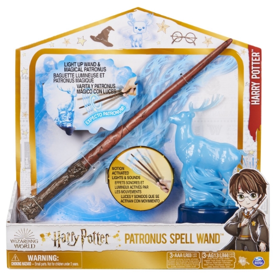 Imagine HARRY POTTER WIZARDING WORLD PATRONUS SPELL WAND BAGHETA  LUI HARRY 33CM