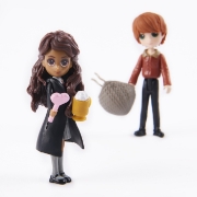 Imagine HARRY POTTER WIZARDING WORLD MAGICAL MINIS SET 2 FIGURINE RON SI PARVATI