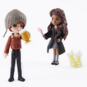 Imagine HARRY POTTER WIZARDING WORLD MAGICAL MINIS SET 2 FIGURINE RON SI PARVATI