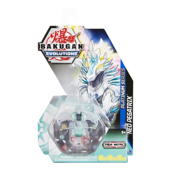 Imagine BAKUGAN S4 FIGURINA METALICA NEO PEGATRIX ALB
