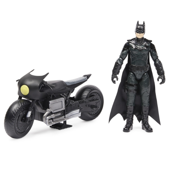 Imagine Batman film motocicleta lui Batman și figurină Batman 30 cm