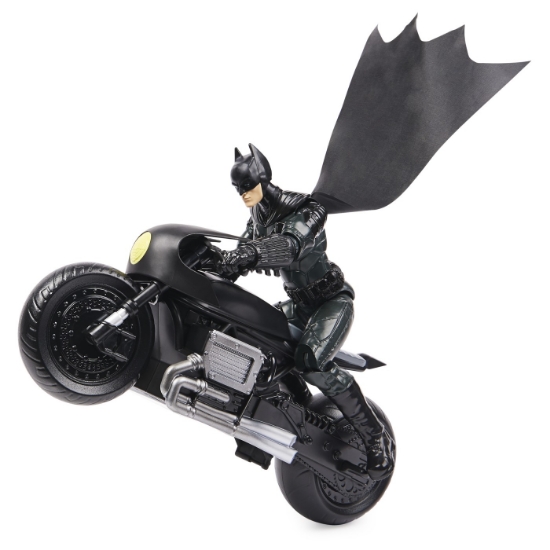 Imagine Batman film motocicleta lui Batman și figurină Batman 30 cm