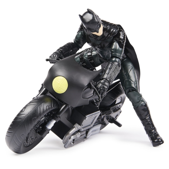 Imagine Batman film motocicleta lui Batman și figurină Batman 30 cm