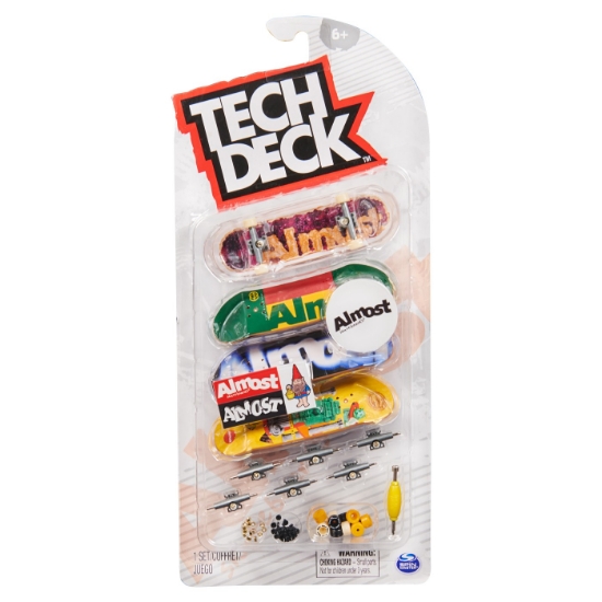 Imagine TECH DECK PACHET 4 PIESE FINGERBOARD ALMOST 9.6CM