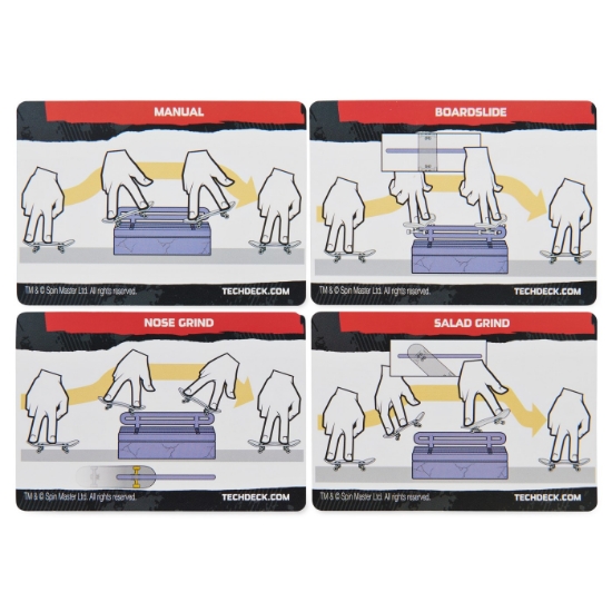 Imagine Tech Deck pachet cu obstacol Fingerboard James