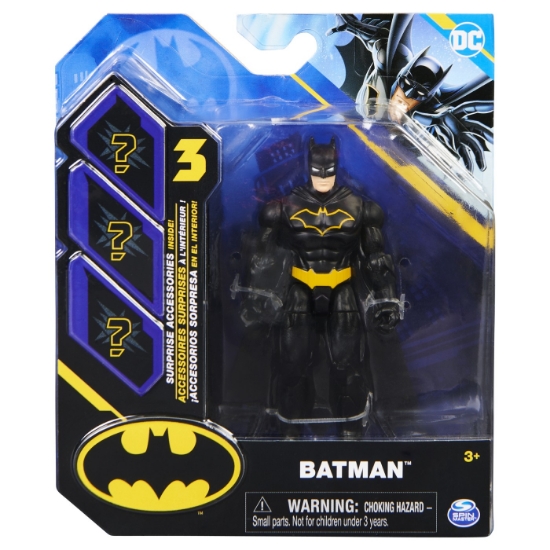 Imagine FIGURINA BATMAN ARTICULATA 10CM CU 3 ACCESORII SURPRIZA