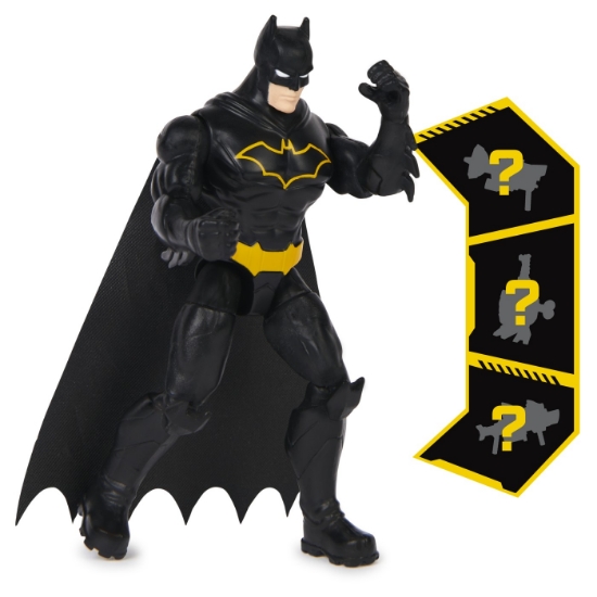 Imagine FIGURINA BATMAN ARTICULATA 10CM CU 3 ACCESORII SURPRIZA