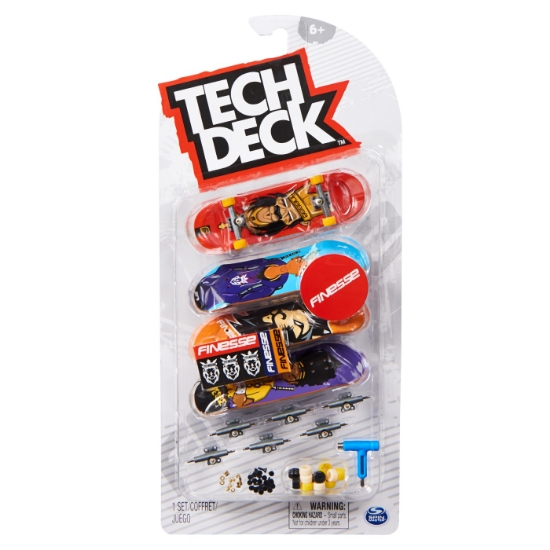 Imagine Tech Deck Pachet 4 piese Fingerboard Finesse 9.6 cm