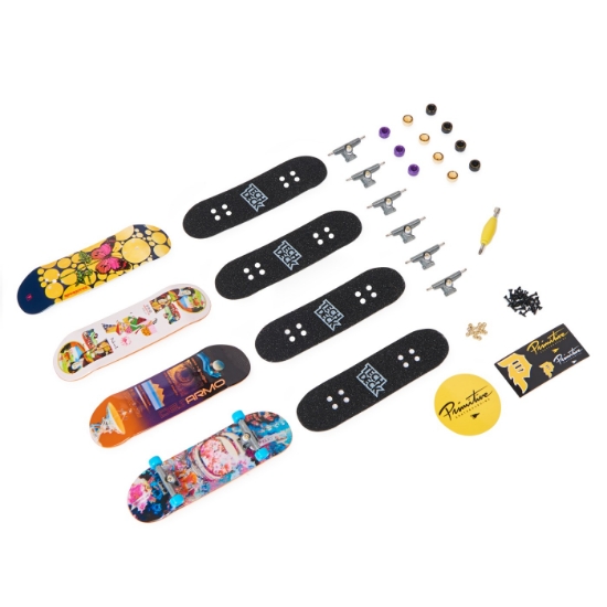Imagine Tech Deck pachet 4 piese fingerboard Primitive 9.6 cm