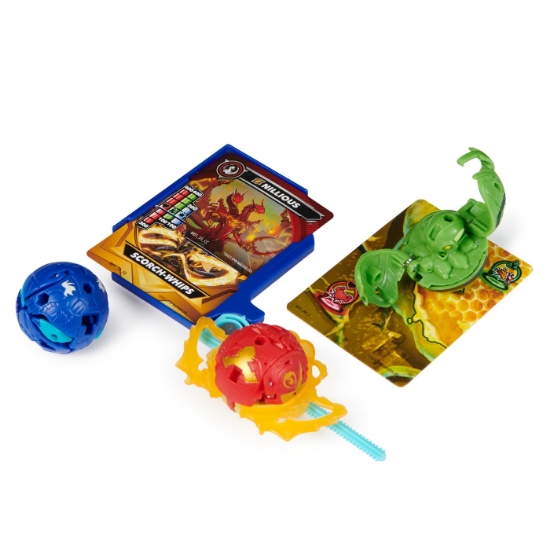 Imagine BAKUGAN SET DE LUPTA NILLIOUS, MANTID, BRUISER, OCTOGAN SI TROX