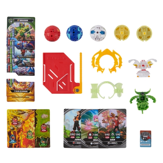 Imagine BAKUGAN SET DE LUPTA BRUISER, DRAGONOID, HAMMERHEAD, TITANIUM DRAGONOID SI NILLIOUS