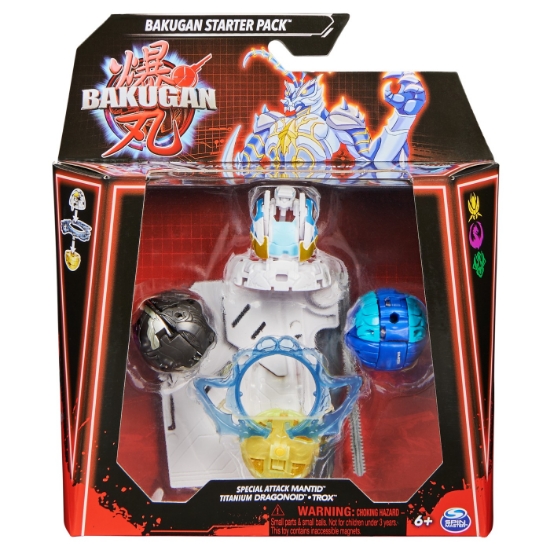 Imagine BAKUGAN STARTER PACK MANTID, TITANIUM DRAGONOID SI TROX