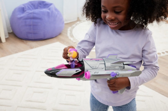 Imagine Patrula Cățelușilor vehicul transformator Skye Mighty Movie Jet