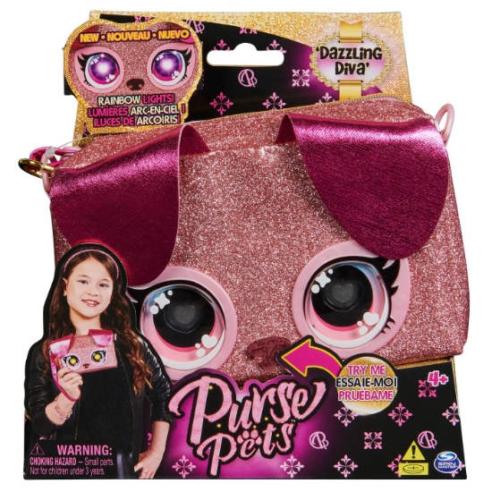 Imagine PURSE PETS RAINBOW LIGHTS GENTUTA INTERACTIVA DAZZLING DIVA