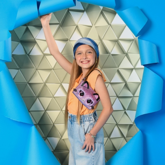 Imagine PURSE PETS RAINBOW LIGHTS GENTUTA INTERACTIVA PURDY PURRFECT