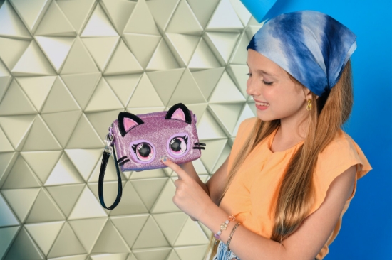 Imagine PURSE PETS RAINBOW LIGHTS GENTUTA INTERACTIVA PURDY PURRFECT