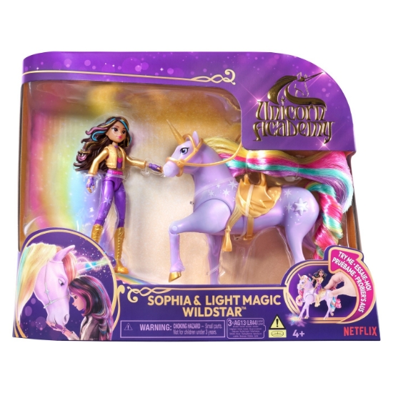 Imagine UNICORN ACADEMY SET PAPUSA SOPHIA SI UNICORNUL LIGHTSTAR