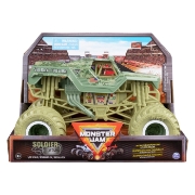 Imagine Monster Jam mașinuță metalică Soldier Fortune scara 1 la 24
