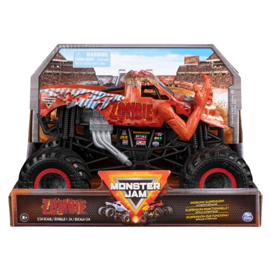 Imagine MONSTER JAM MASINUTA METALICA ZOMBIE SCARA 1:24