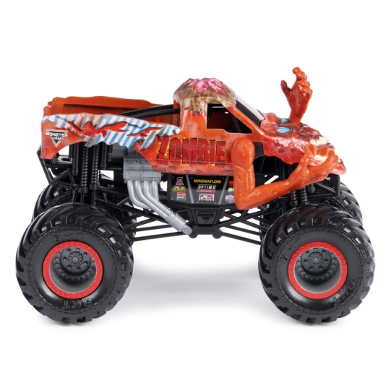 Imagine Monster Jam mașinuță metalică Zombie scara 1 la 24