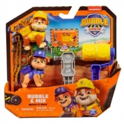 Imagine PATRULA CATELUSILOR ECHIPA RUBBLE SET 2 FIGURINE RUBBLE SI MIX