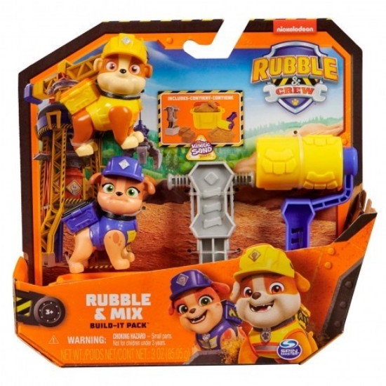 Imagine PATRULA CATELUSILOR ECHIPA RUBBLE SET 2 FIGURINE RUBBLE SI MIX