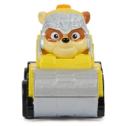 Imagine PATRULA CATELUSILOR PUP SQUAD RACERS VEHICUL METALIC RUBBLE SCARA 1:55