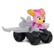Imagine PATRULA CATELUSILOR PUP SQUAD RACERS VEHICUL METALIC SKYE SCARA 1:55