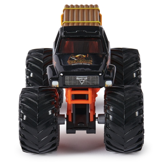 Imagine Monster Jam set 2 mașinuțe metalice Lumberjack și Axe scara 1:64