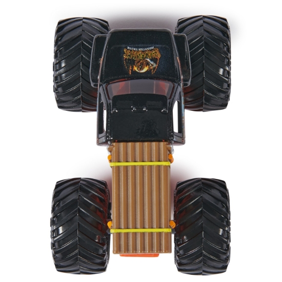 Imagine Monster Jam set 2 mașinuțe metalice Lumberjack și Axe scara 1:64