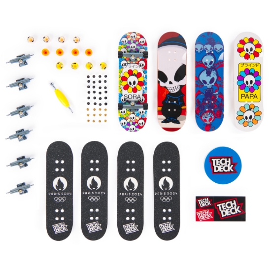 Imagine Tech Deck pachet 4 piese fingerboard Papa 9.6 cm
