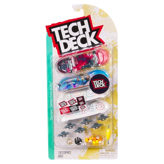 Imagine TECH DECK PACHET 4 PIESE FINGERBOARD GUSTAVO 9.6CM 