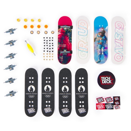 Imagine Tech Deck pachet 4 piese fingerboard Gustavo 9.6 cm