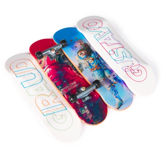 Imagine Tech Deck pachet 4 piese fingerboard Gustavo 9.6 cm