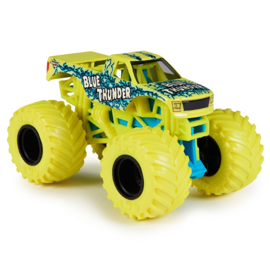 Imagine Monster Jam mașinuța metalică Blue Thunder scara 1 la 64