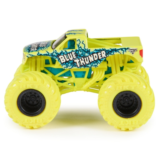 Imagine Monster Jam mașinuța metalică Blue Thunder scara 1 la 64
