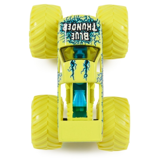 Imagine Monster Jam mașinuța metalică Blue Thunder scara 1 la 64