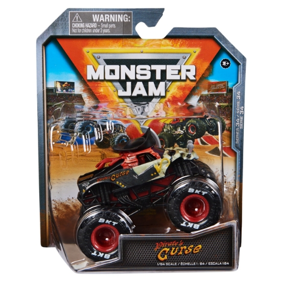 Imagine MONSTER JAM MASINUTA METALICA PIRATE'S CURSE SCARA 1 LA 64