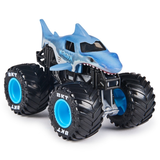 Imagine Monster Jam mașinuța metalică Megalodon scara 1 la 64
