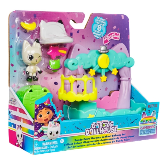 Imagine  GABBYS DOLLHOUSE SET BALCON DECORAT A LUI PANDY PAWS